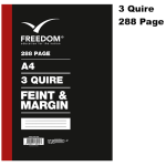 Freedom A4 - 3 Quire 288 Page Counter Book F/M 